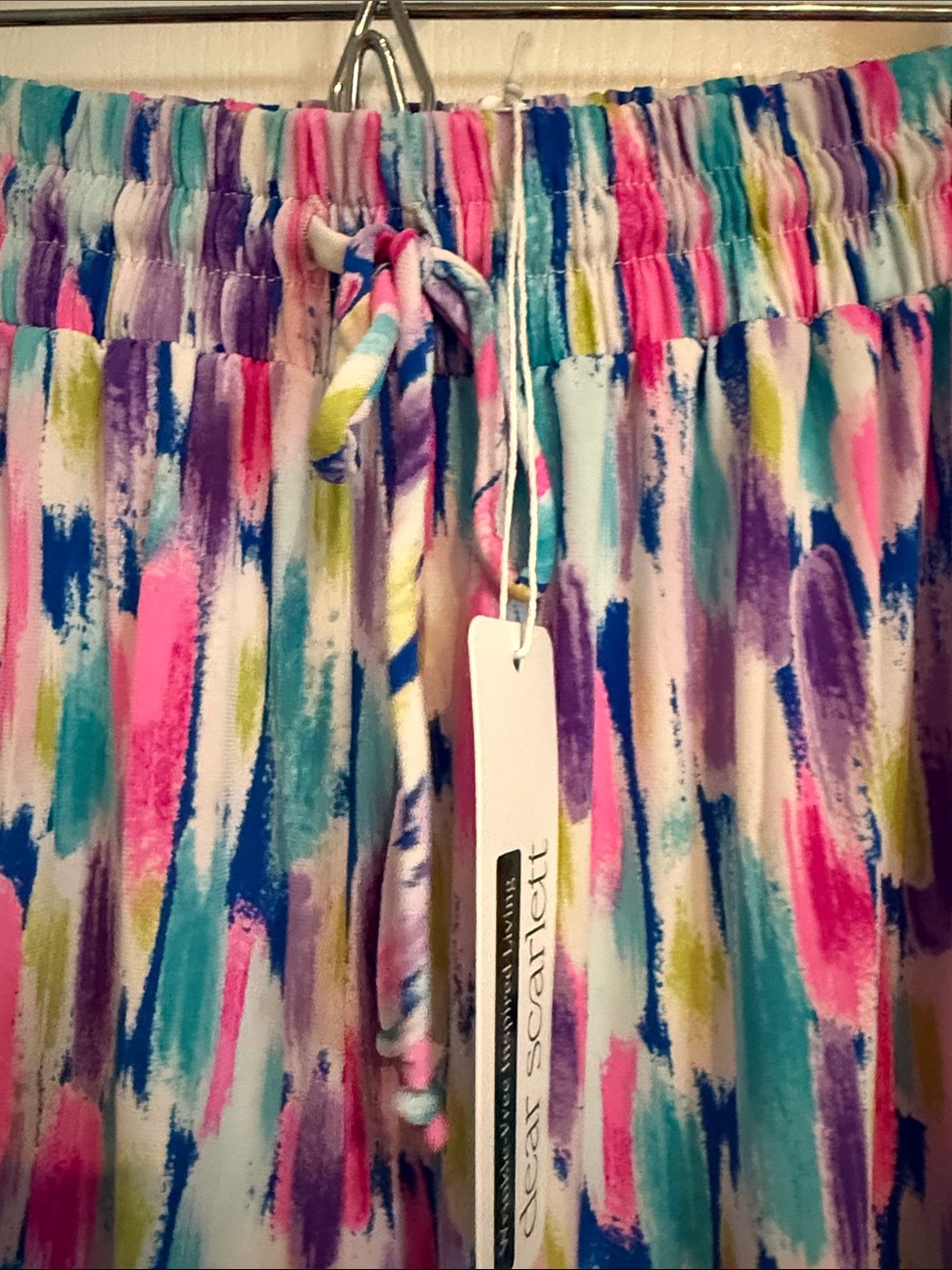 Dear Scarlett Boutique Sleeveless Brushstroke Print Tank Top and Pant Set - Picture 13 of 14